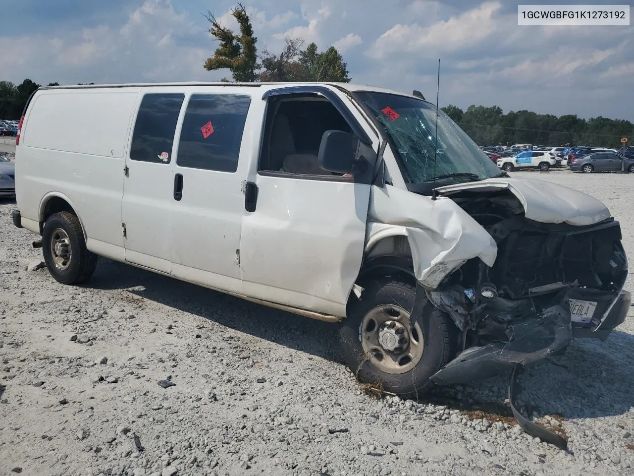 2019 Chevrolet Express G2500 VIN: 1GCWGBFG1K1273192 Lot: 72795594