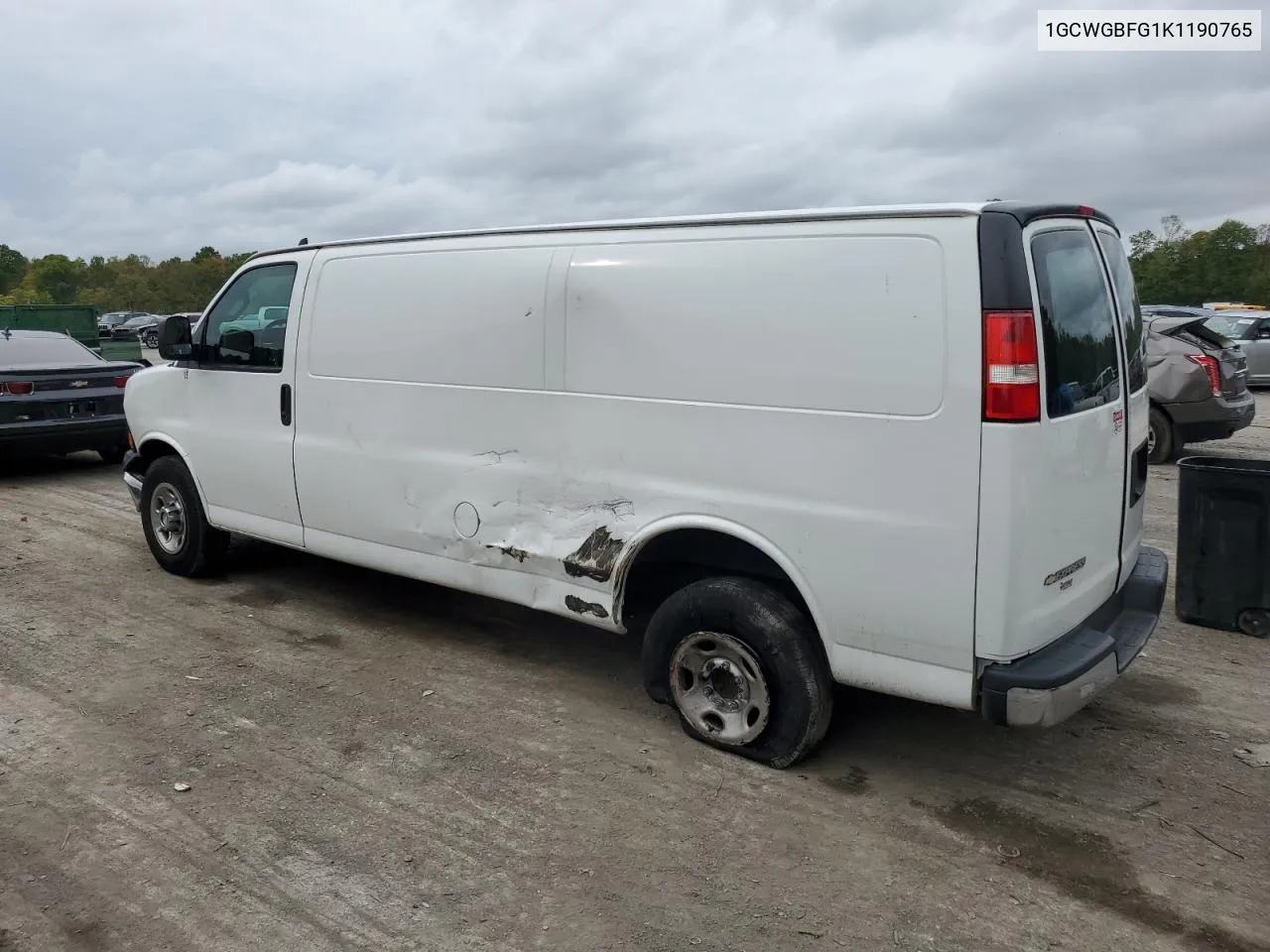 2019 Chevrolet Express G2500 VIN: 1GCWGBFG1K1190765 Lot: 73225594