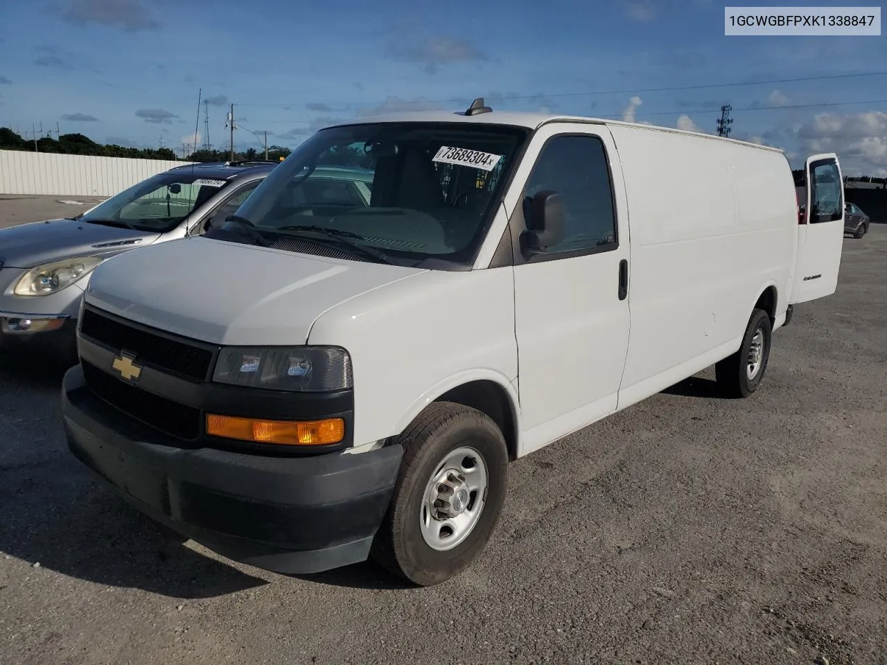 2019 Chevrolet Express G2500 VIN: 1GCWGBFPXK1338847 Lot: 73689304