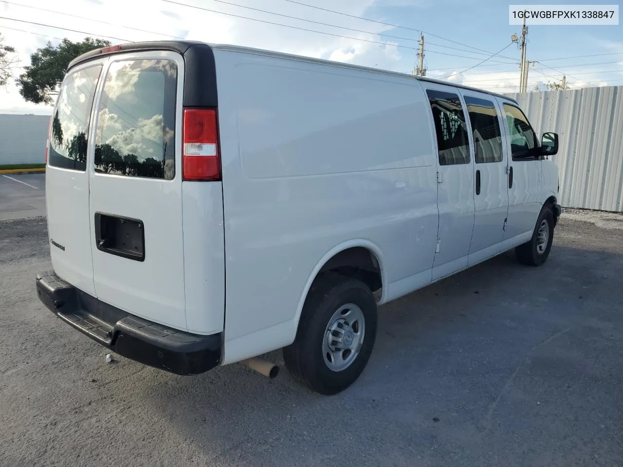 2019 Chevrolet Express G2500 VIN: 1GCWGBFPXK1338847 Lot: 73689304