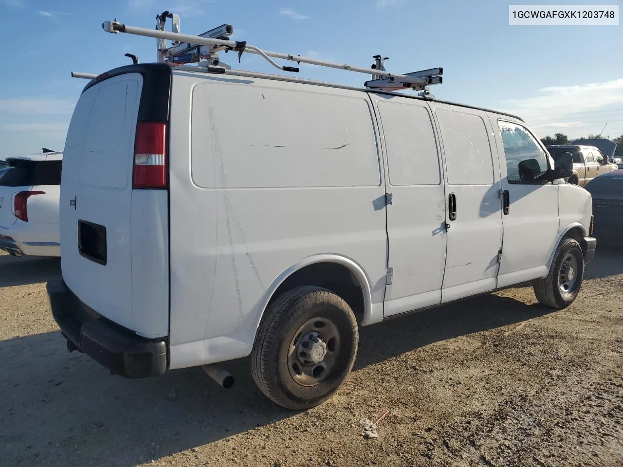 1GCWGAFGXK1203748 2019 Chevrolet Express G2500