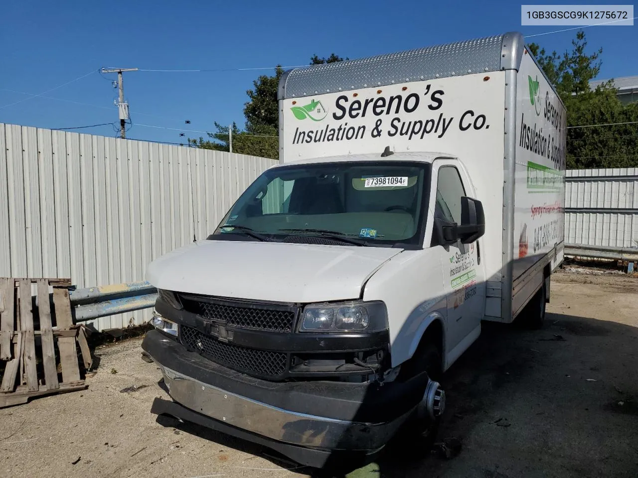 2019 Chevrolet Express G3500 VIN: 1GB3GSCG9K1275672 Lot: 73981094