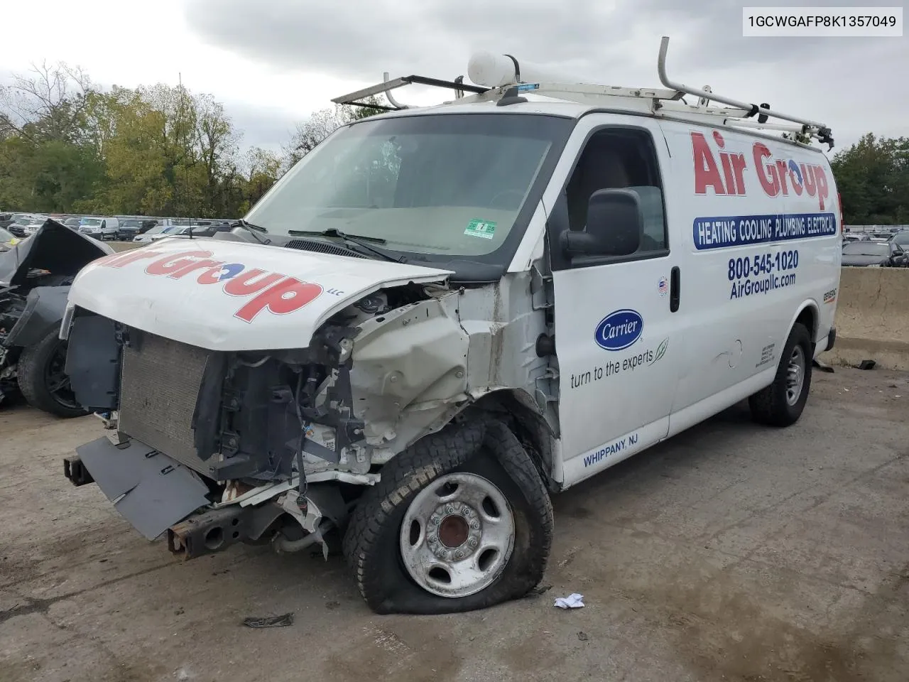 2019 Chevrolet Express G2500 VIN: 1GCWGAFP8K1357049 Lot: 74189834