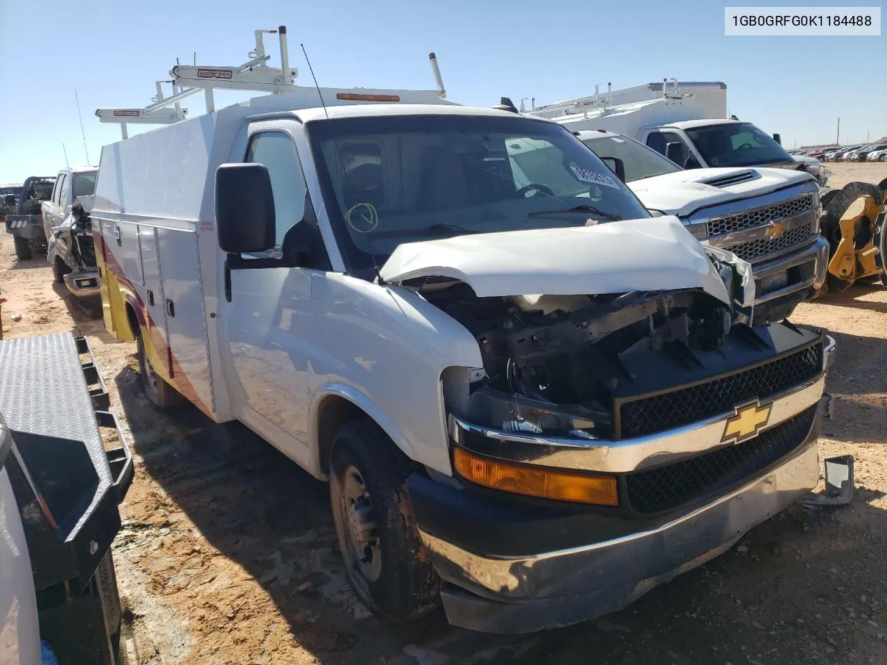 2019 Chevrolet Express G3500 VIN: 1GB0GRFG0K1184488 Lot: 74201944