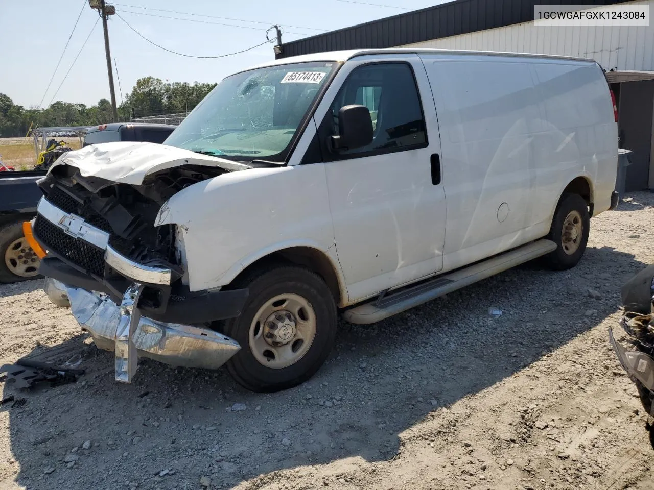 1GCWGAFGXK1243084 2019 Chevrolet Express G2500