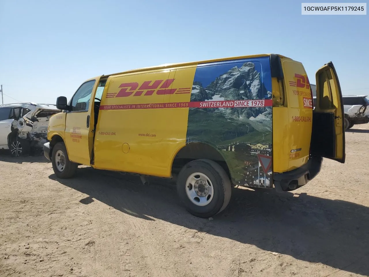 2019 Chevrolet Express G2500 VIN: 1GCWGAFP5K1179245 Lot: 74446144