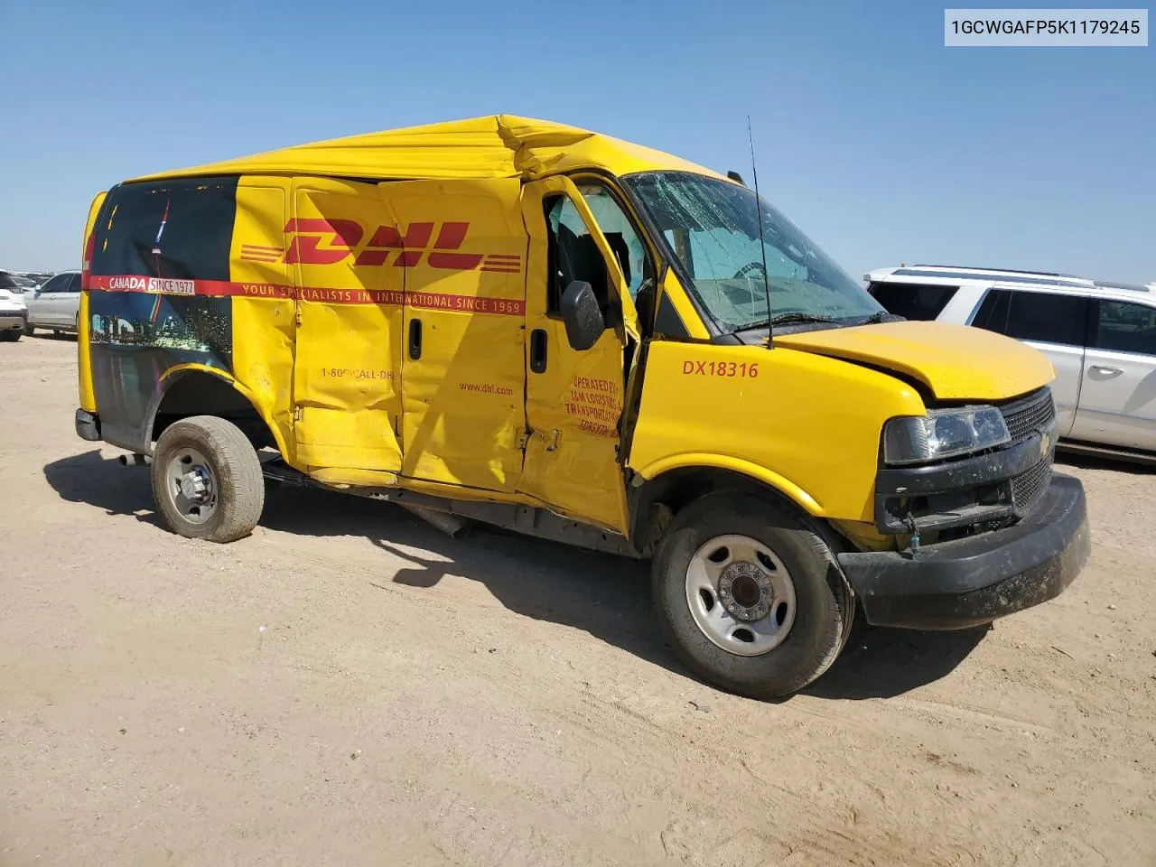 2019 Chevrolet Express G2500 VIN: 1GCWGAFP5K1179245 Lot: 74446144