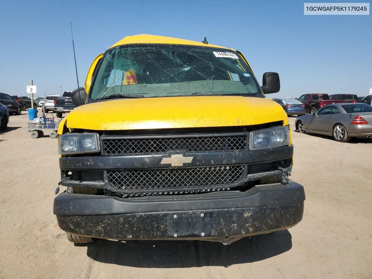 2019 Chevrolet Express G2500 VIN: 1GCWGAFP5K1179245 Lot: 74446144