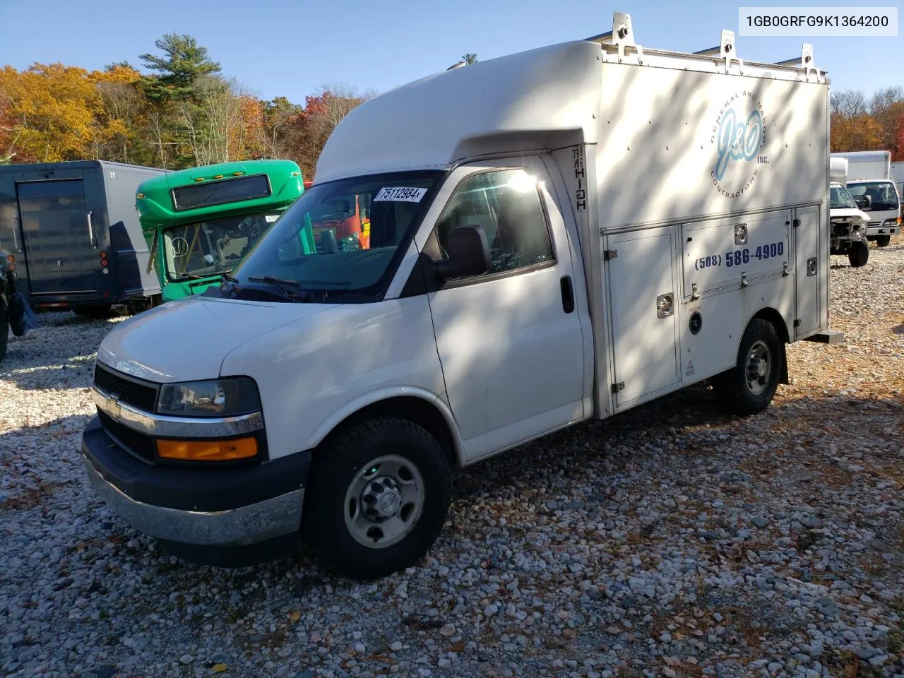 2019 Chevrolet Express G3500 VIN: 1GB0GRFG9K1364200 Lot: 75112984