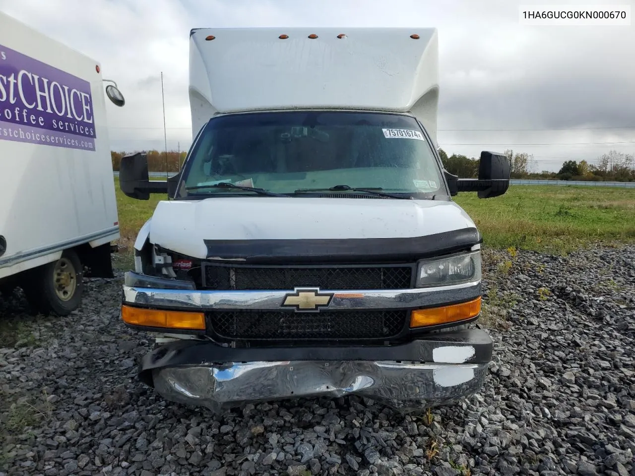 2019 Chevrolet Express G4500 VIN: 1HA6GUCG0KN000670 Lot: 75701674