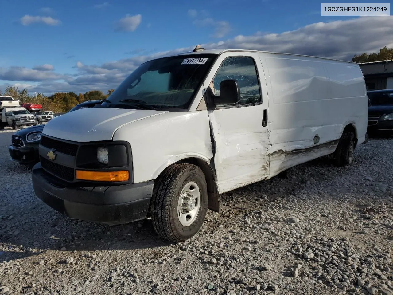 2019 Chevrolet Express G3500 VIN: 1GCZGHFG1K1224249 Lot: 75917734