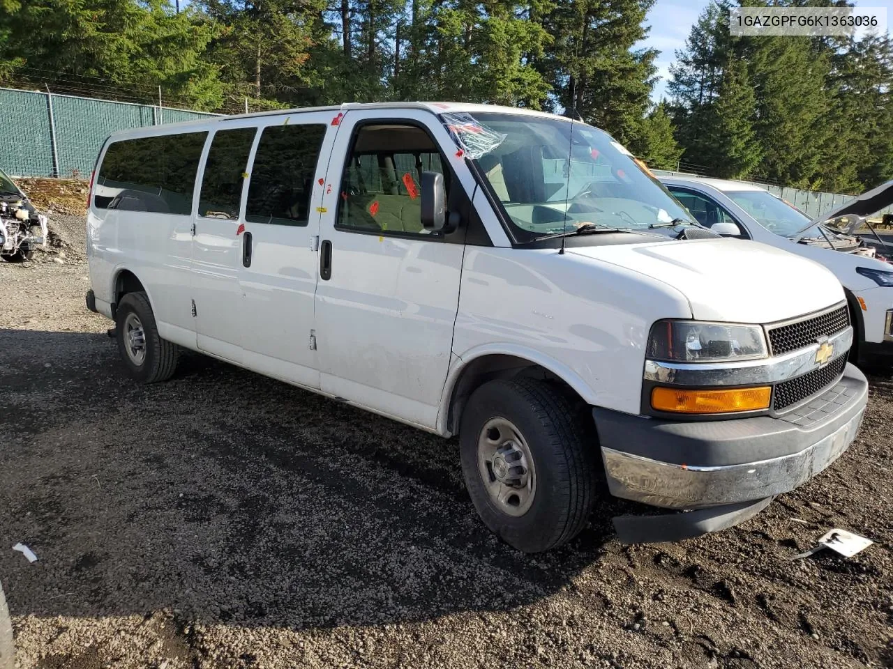 2019 Chevrolet Express G3500 Lt VIN: 1GAZGPFG6K1363036 Lot: 76491854