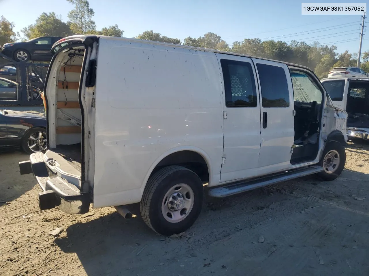 2019 Chevrolet Express G2500 VIN: 1GCWGAFG8K1357052 Lot: 76610674