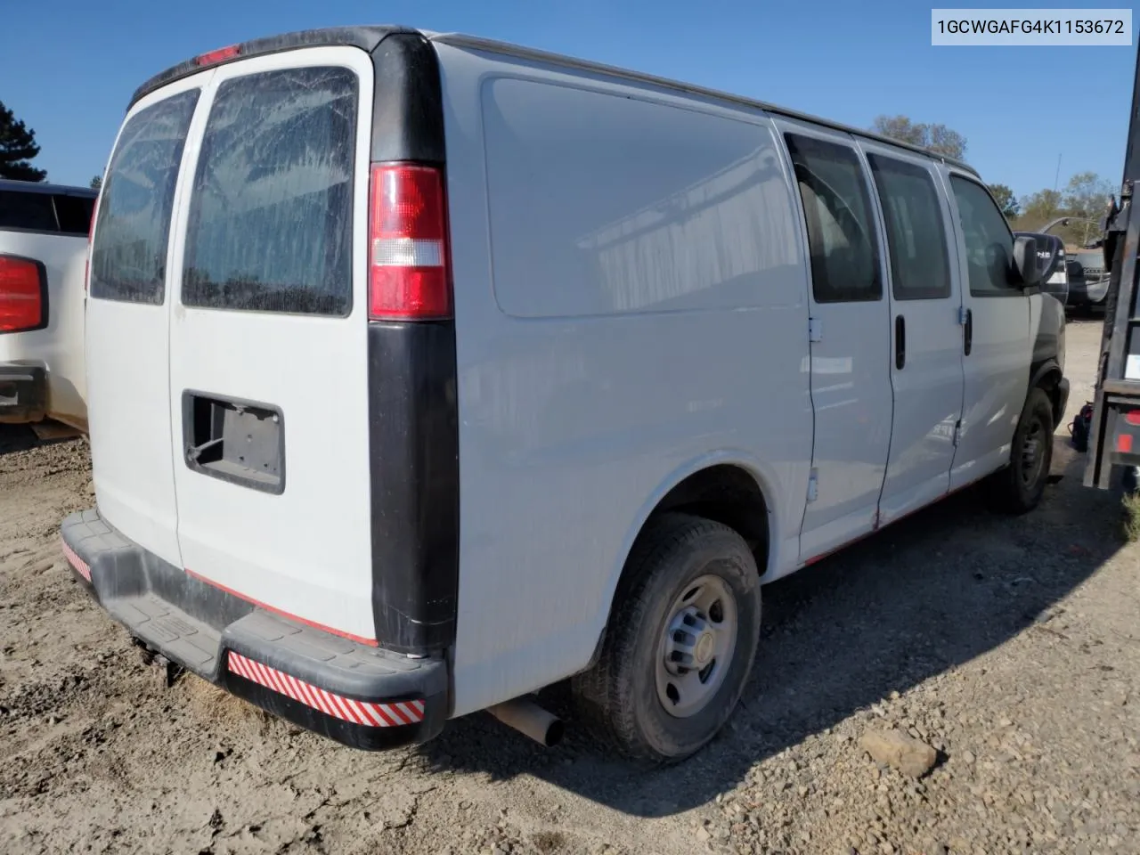 2019 Chevrolet Express G2500 VIN: 1GCWGAFG4K1153672 Lot: 76889254