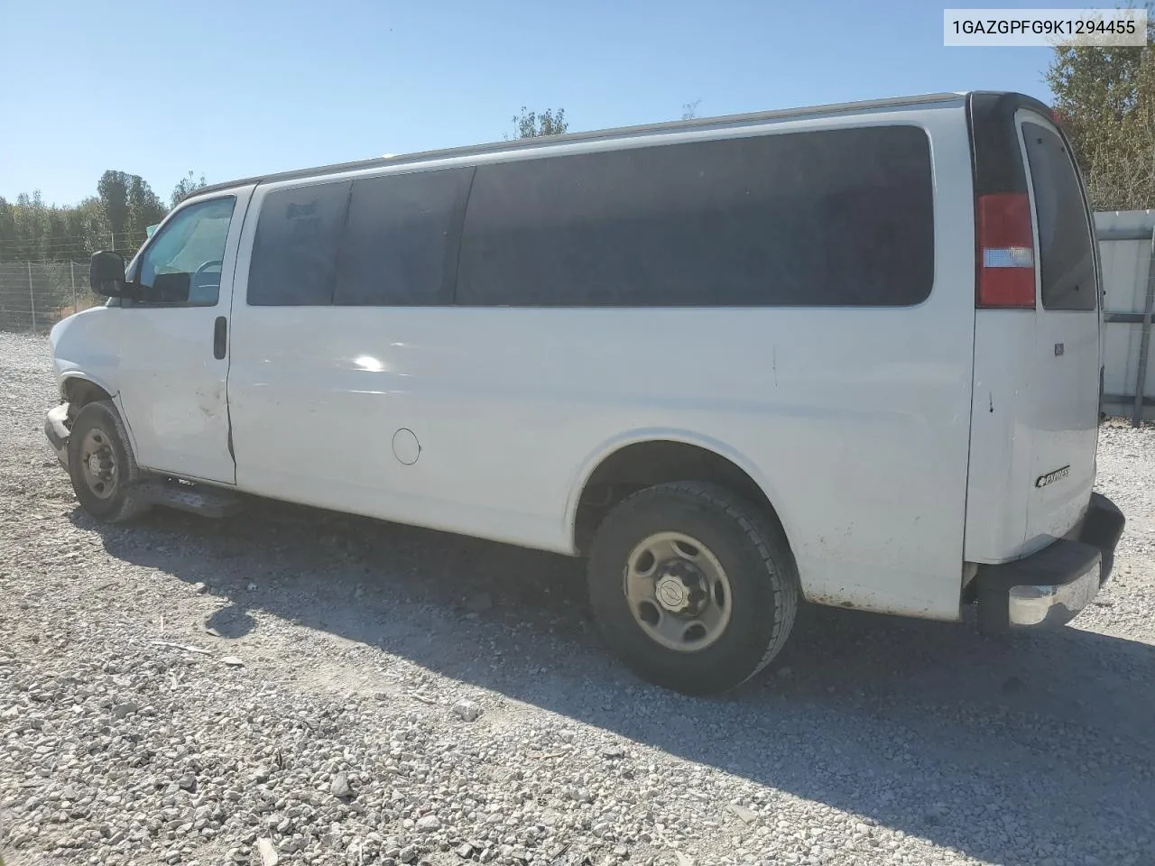 2019 Chevrolet Express G3500 Lt VIN: 1GAZGPFG9K1294455 Lot: 77039144