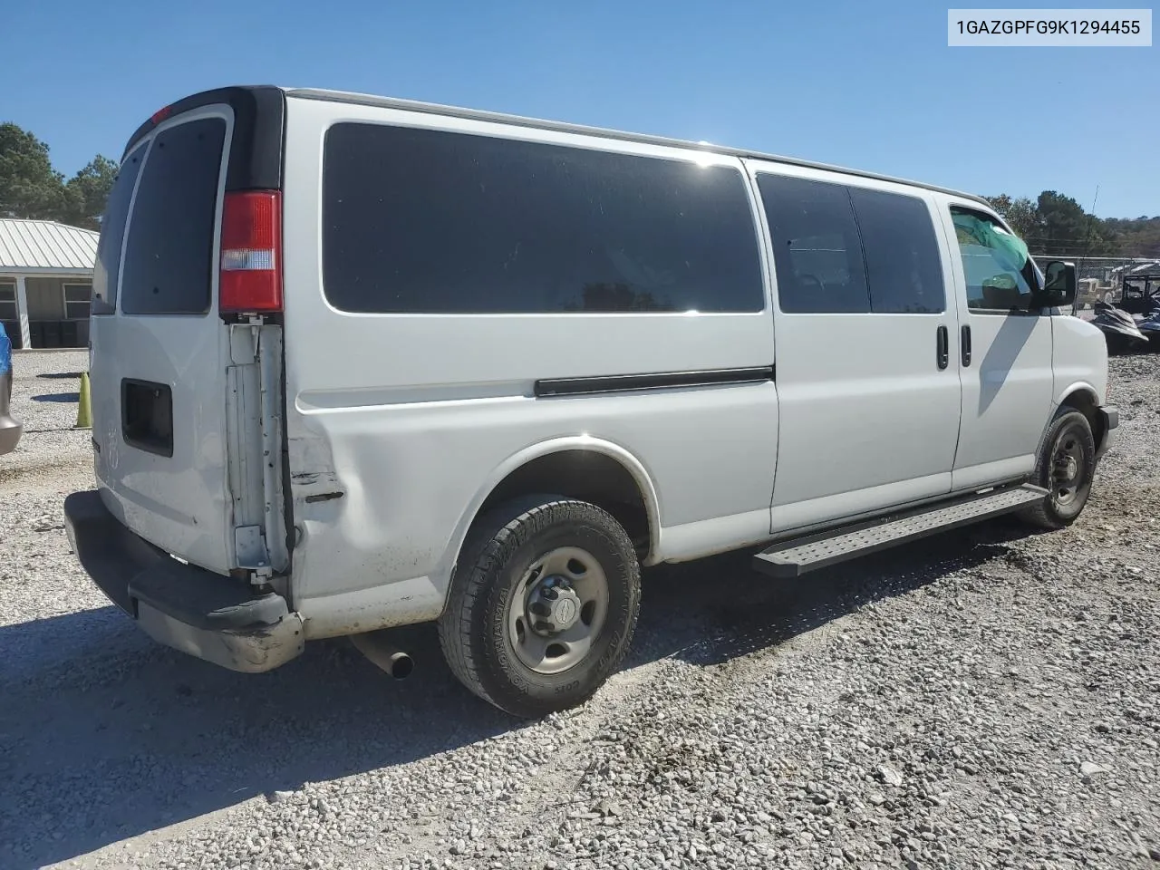 2019 Chevrolet Express G3500 Lt VIN: 1GAZGPFG9K1294455 Lot: 77039144