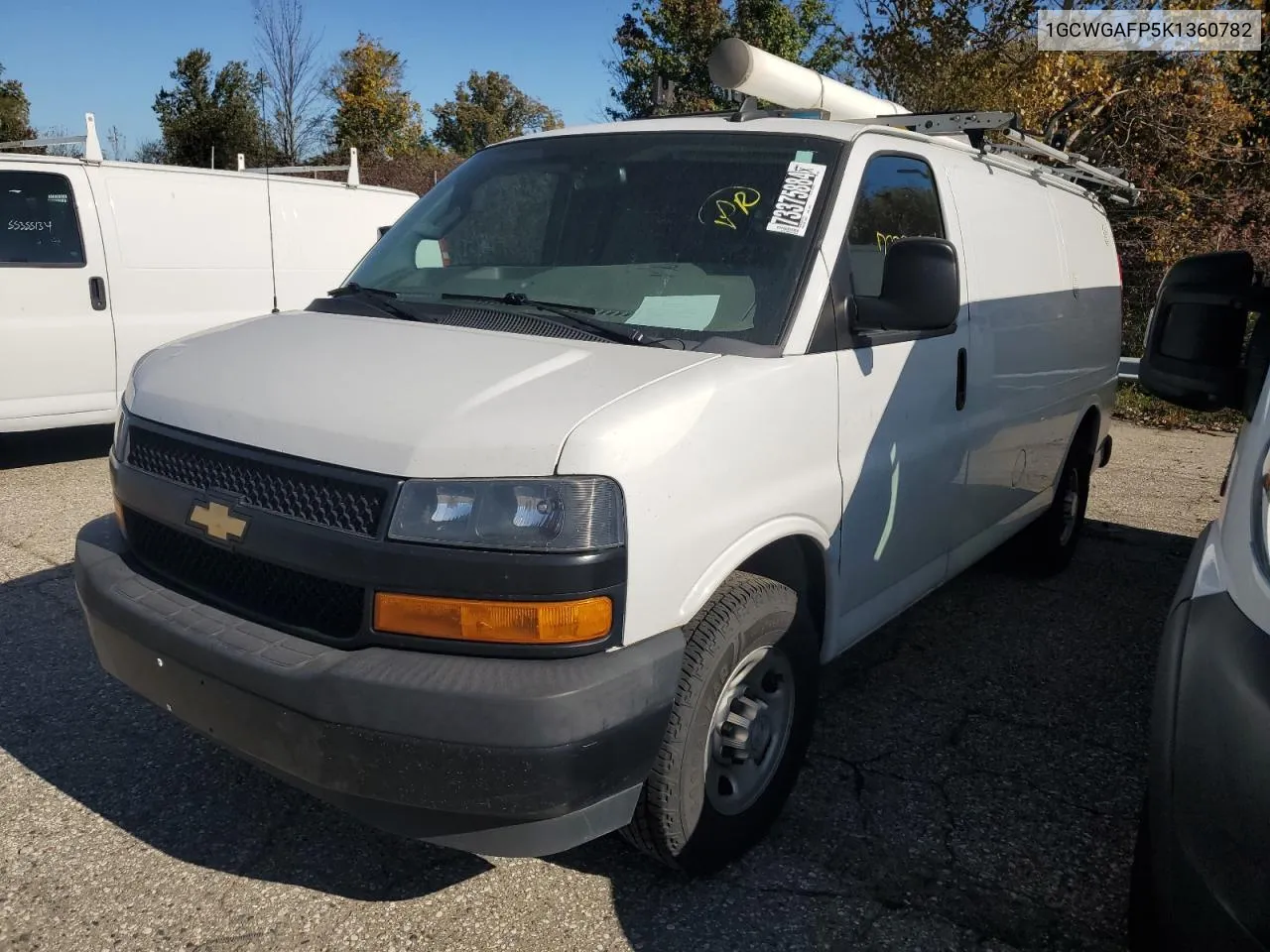 2019 Chevrolet Express G2 VIN: 1GCWGAFP5K1360782 Lot: 77045334