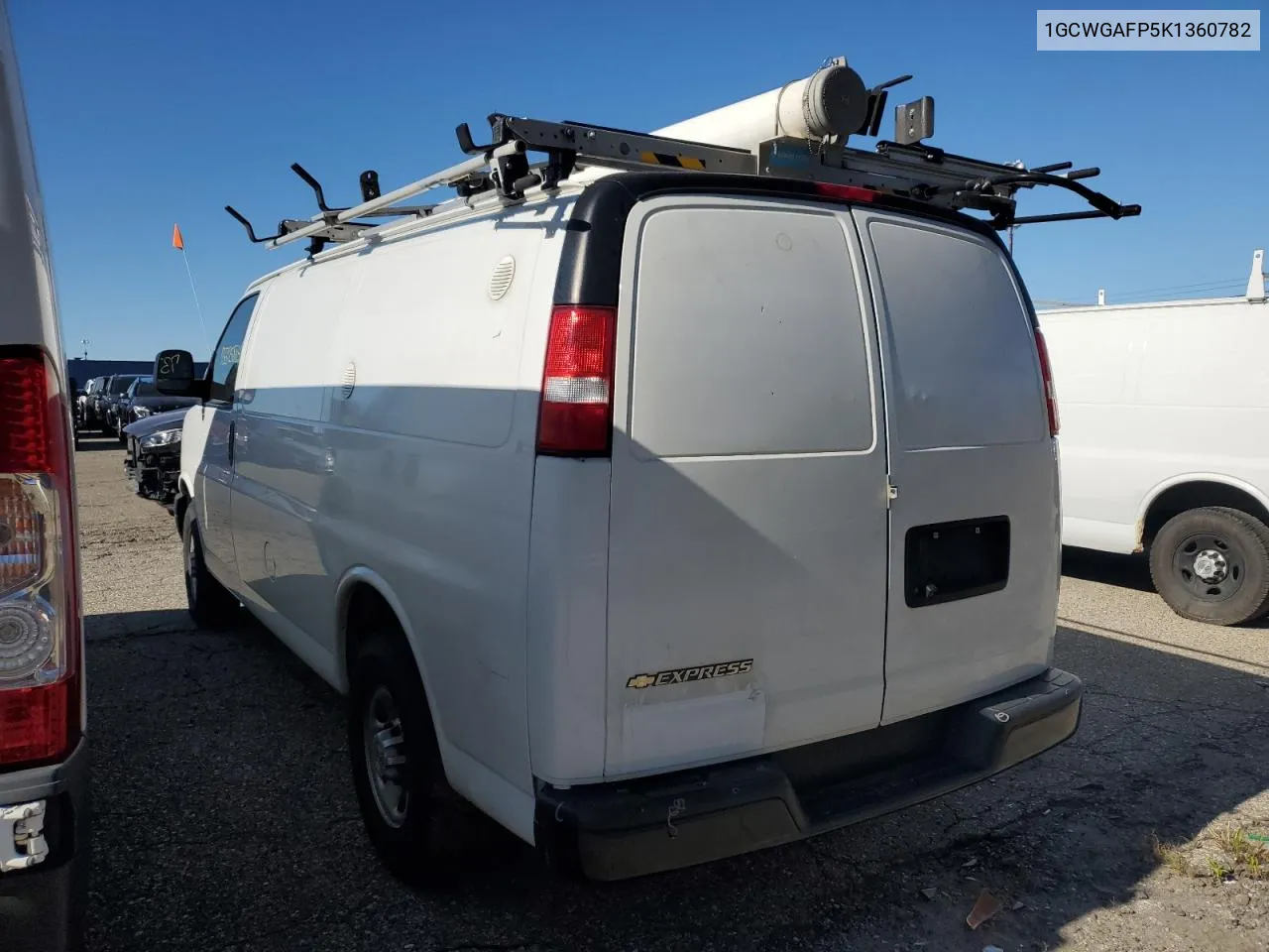 2019 Chevrolet Express G2 VIN: 1GCWGAFP5K1360782 Lot: 77045334