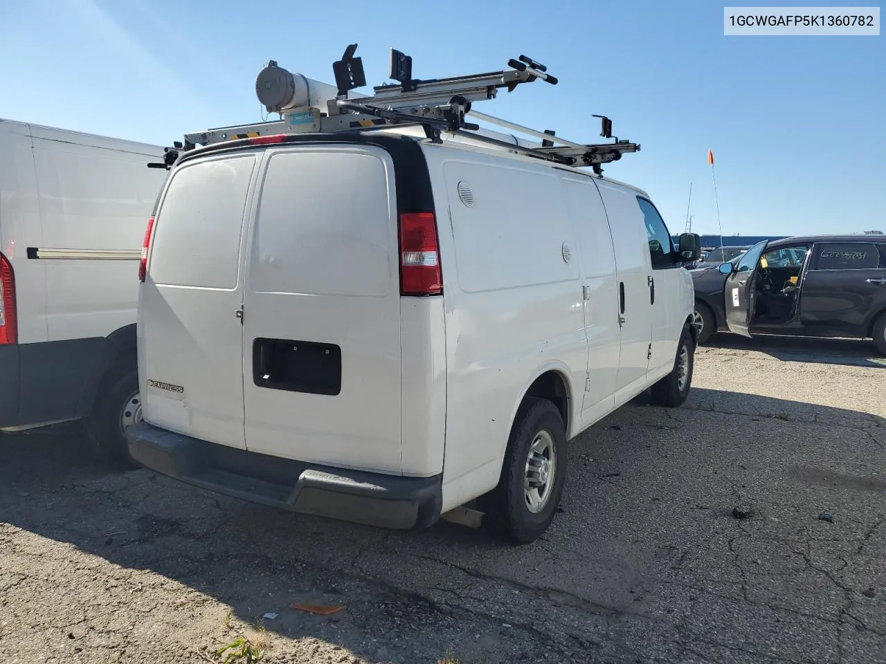 2019 Chevrolet Express G2 VIN: 1GCWGAFP5K1360782 Lot: 77045334