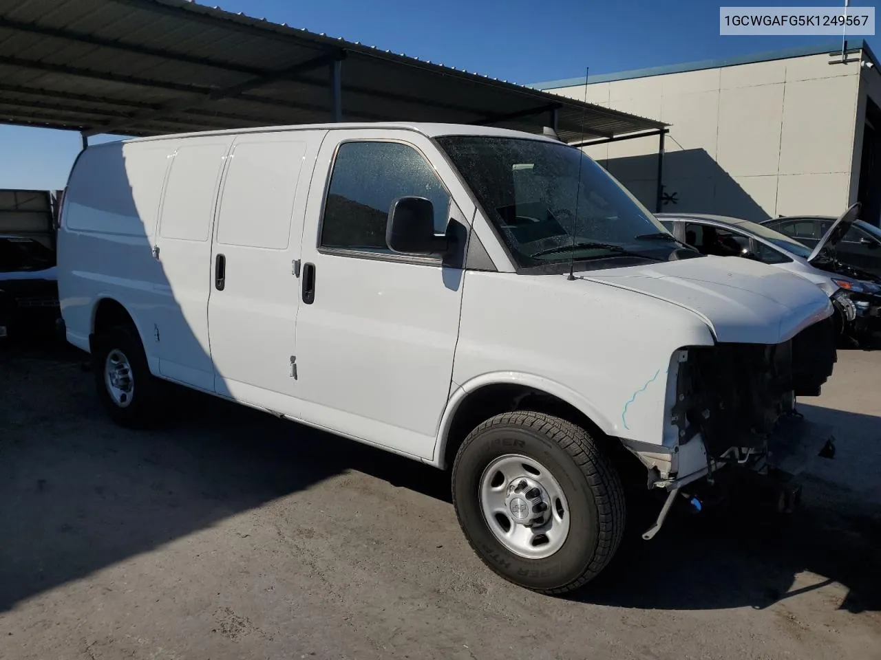 2019 Chevrolet Express G2500 VIN: 1GCWGAFG5K1249567 Lot: 77196814