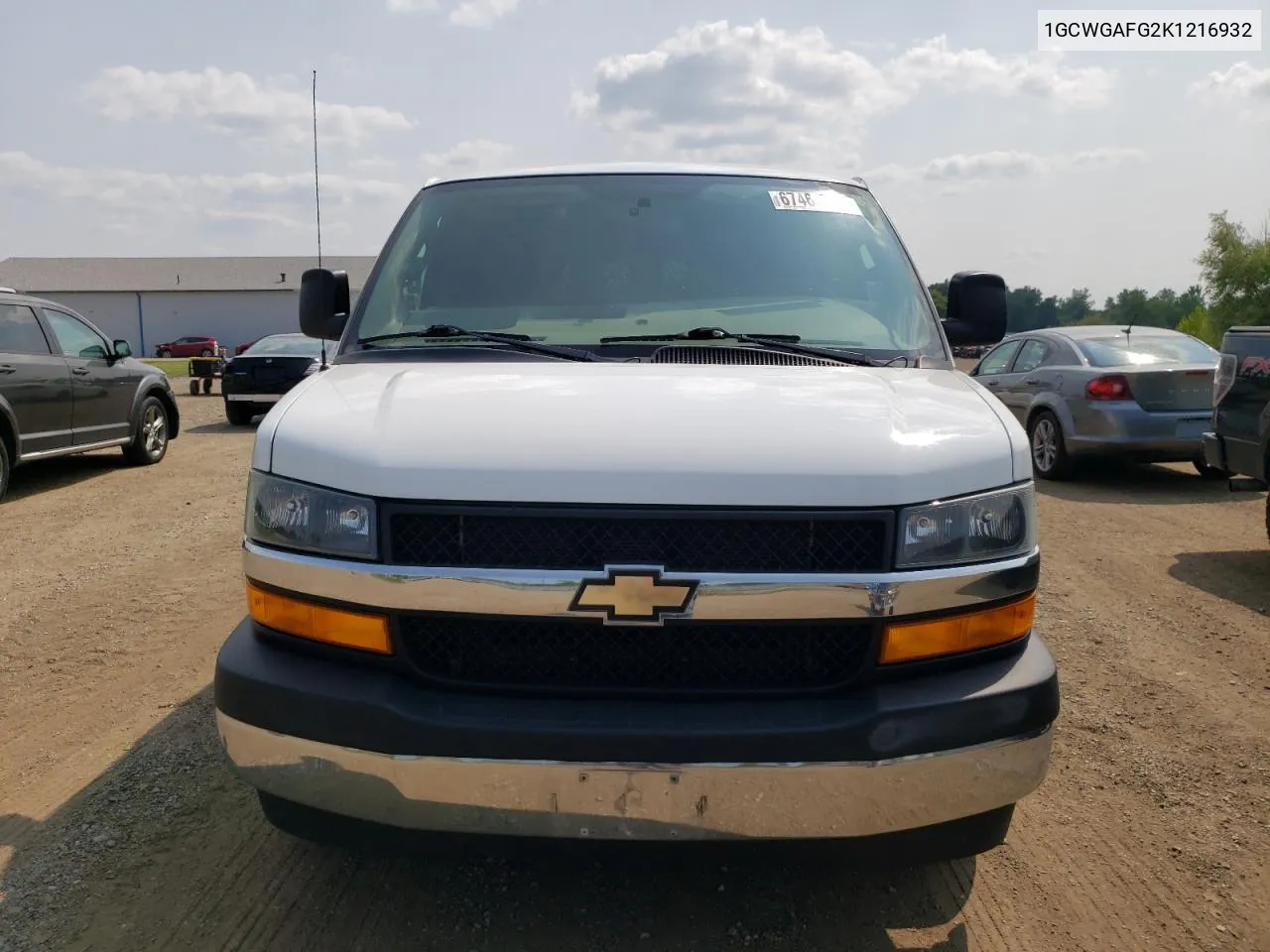 2019 Chevrolet Express G2500 VIN: 1GCWGAFG2K1216932 Lot: 77234214