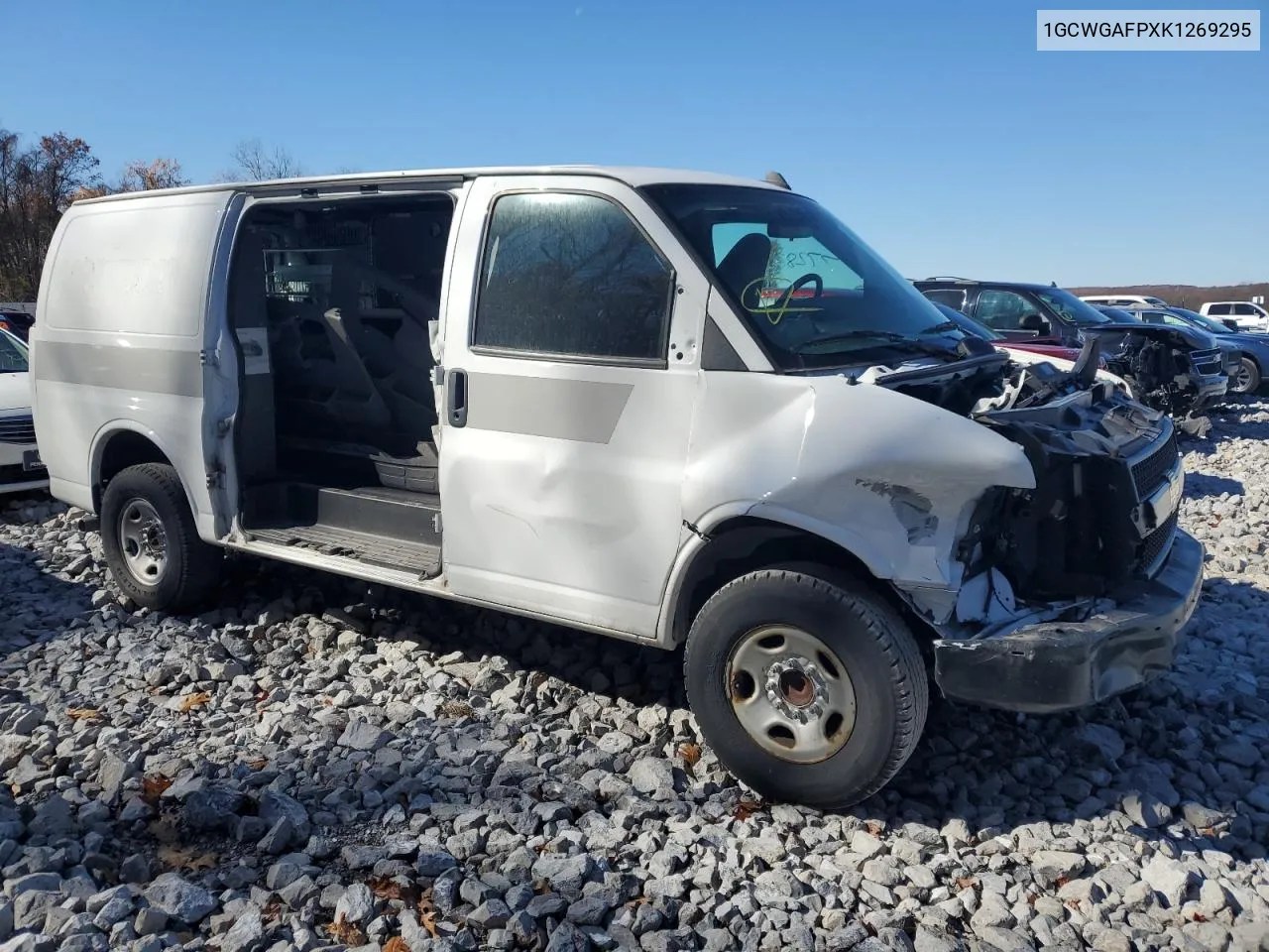 2019 Chevrolet Express G2500 VIN: 1GCWGAFPXK1269295 Lot: 77280254