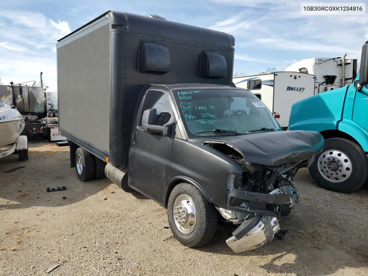 2019 Chevrolet Express G3500 VIN: 1GB3GRCGXK1234816 Lot: 77336094