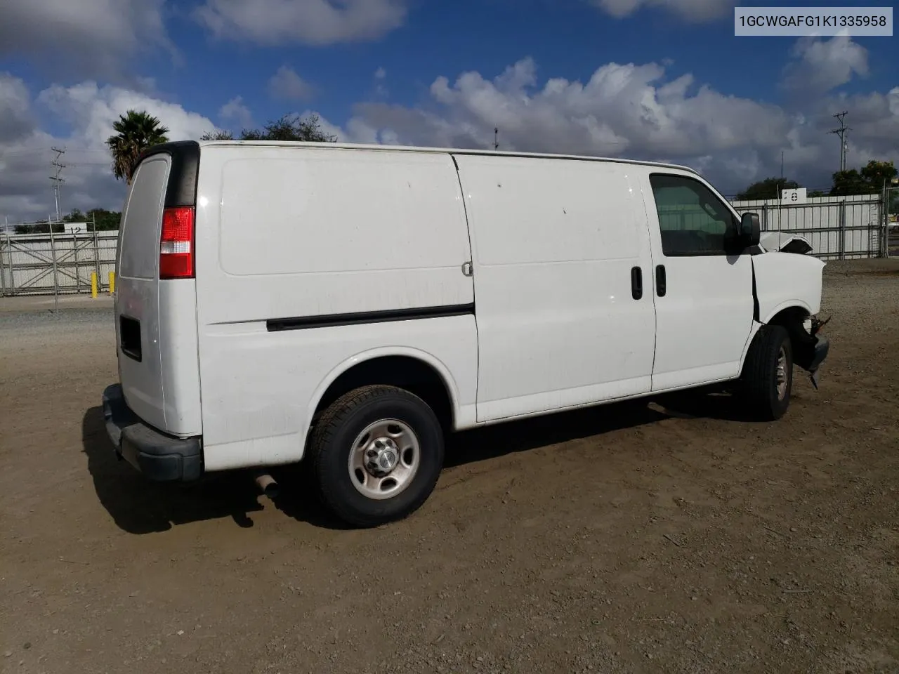 2019 Chevrolet Express G2500 VIN: 1GCWGAFG1K1335958 Lot: 77571924