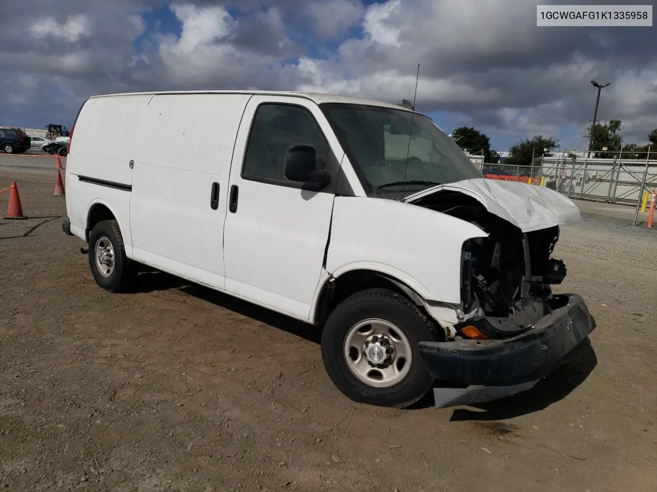 2019 Chevrolet Express G2500 VIN: 1GCWGAFG1K1335958 Lot: 77571924