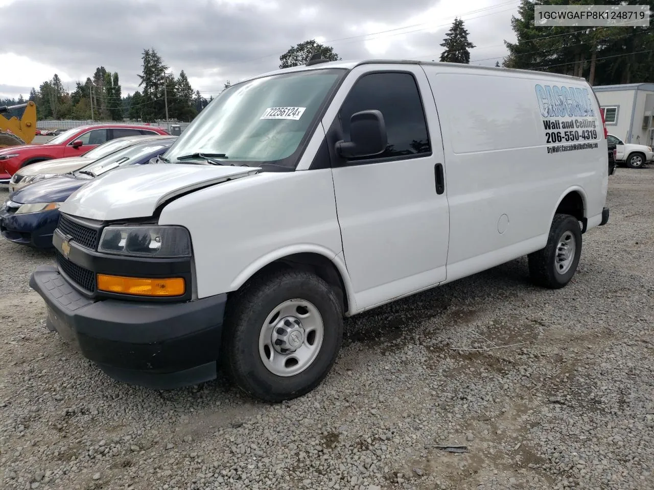 2019 Chevrolet Express G2500 VIN: 1GCWGAFP8K1248719 Lot: 78224354