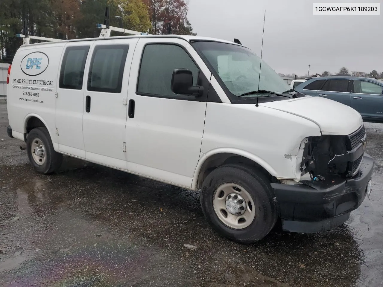 1GCWGAFP6K1189203 2019 Chevrolet Express G2500