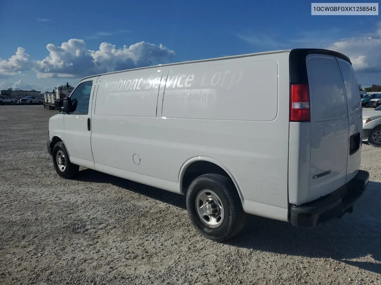 2019 Chevrolet Express G2500 VIN: 1GCWGBFGXK1258545 Lot: 78923854