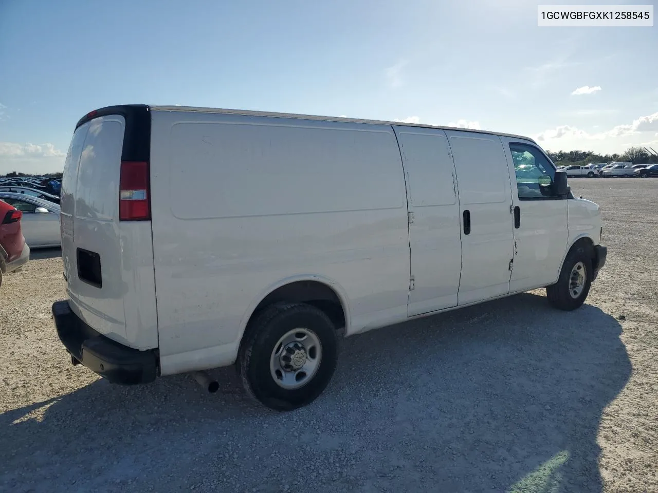 2019 Chevrolet Express G2500 VIN: 1GCWGBFGXK1258545 Lot: 78923854