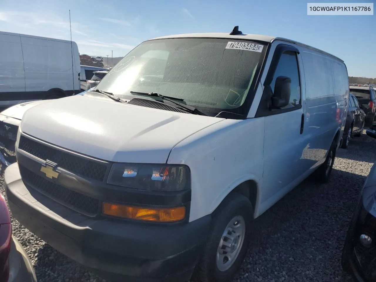 2019 Chevrolet Express G2500 VIN: 1GCWGAFP1K1167786 Lot: 79403484