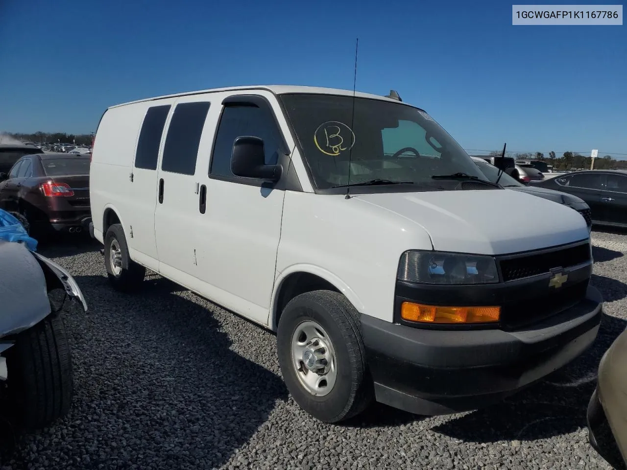 2019 Chevrolet Express G2500 VIN: 1GCWGAFP1K1167786 Lot: 79403484