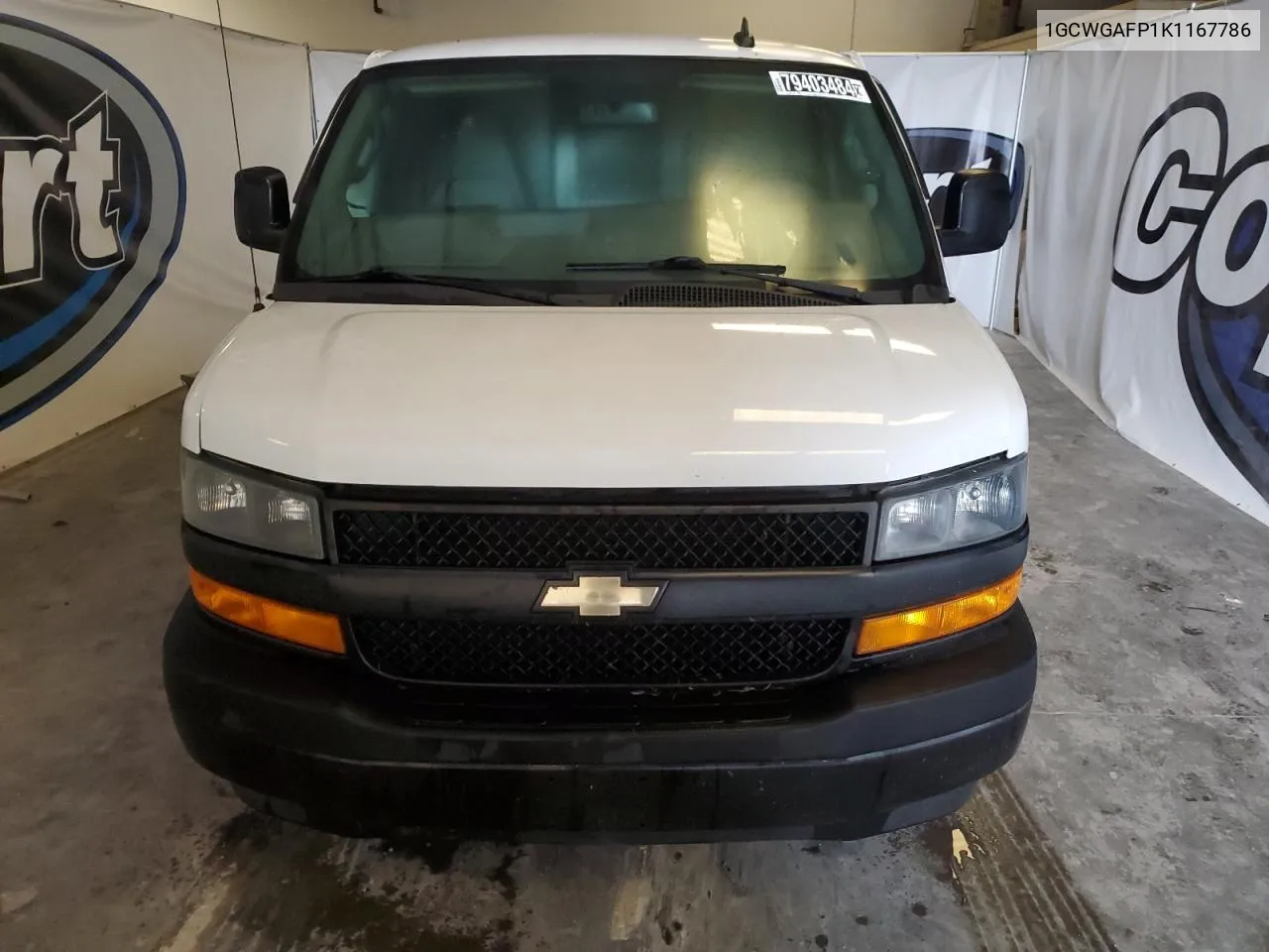 2019 Chevrolet Express G2500 VIN: 1GCWGAFP1K1167786 Lot: 79403484