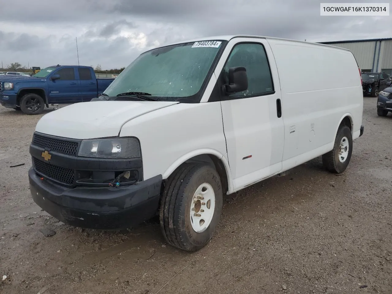 2019 Chevrolet Express G2500 VIN: 1GCWGAF16K1370314 Lot: 79403784