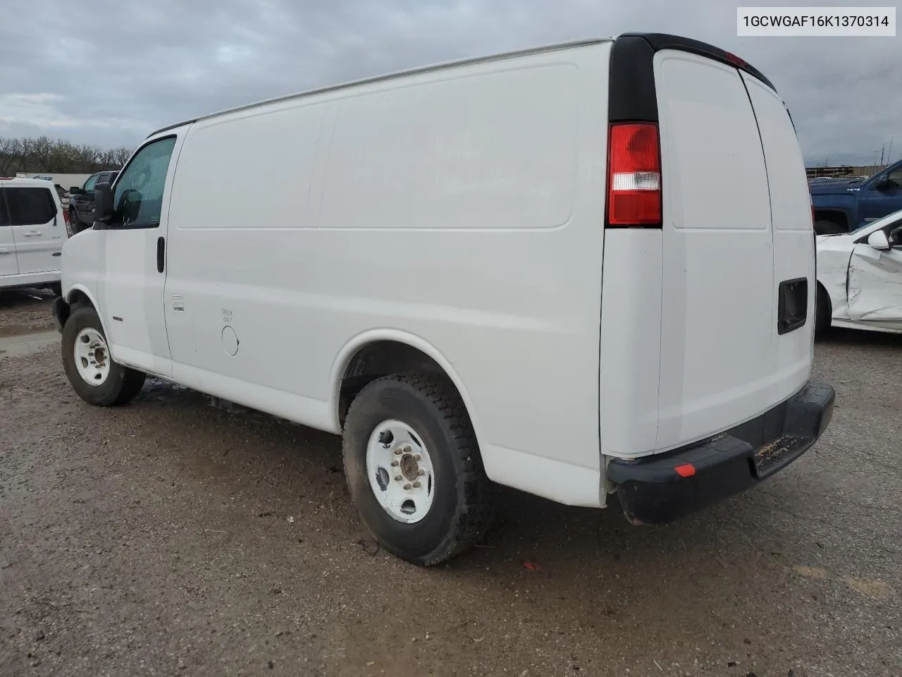 2019 Chevrolet Express G2500 VIN: 1GCWGAF16K1370314 Lot: 79403784