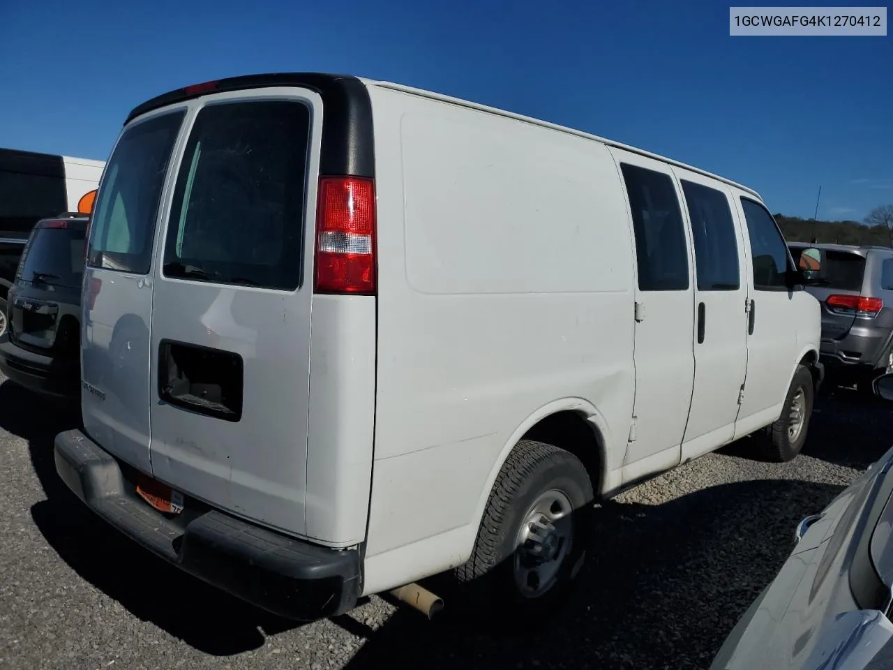 2019 Chevrolet Express G2500 VIN: 1GCWGAFG4K1270412 Lot: 79730224