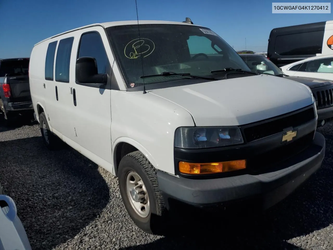 2019 Chevrolet Express G2500 VIN: 1GCWGAFG4K1270412 Lot: 79730224