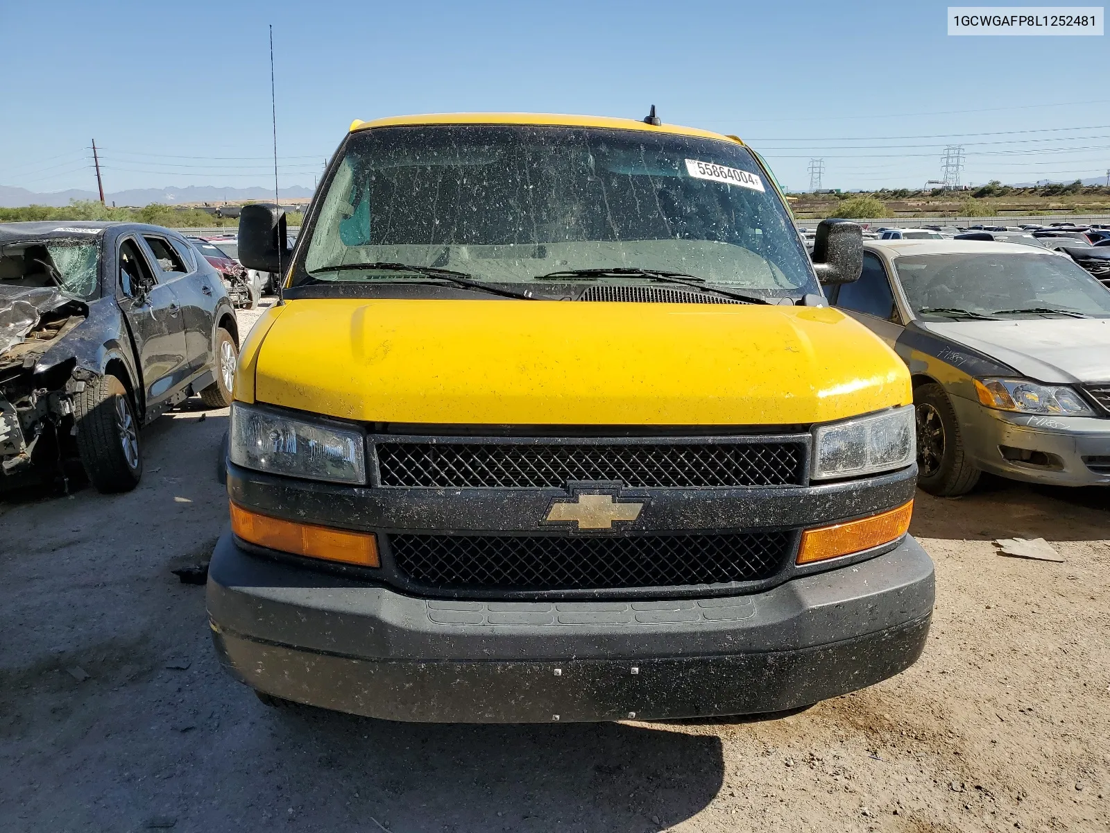 2020 Chevrolet Express G2500 VIN: 1GCWGAFP8L1252481 Lot: 55864004