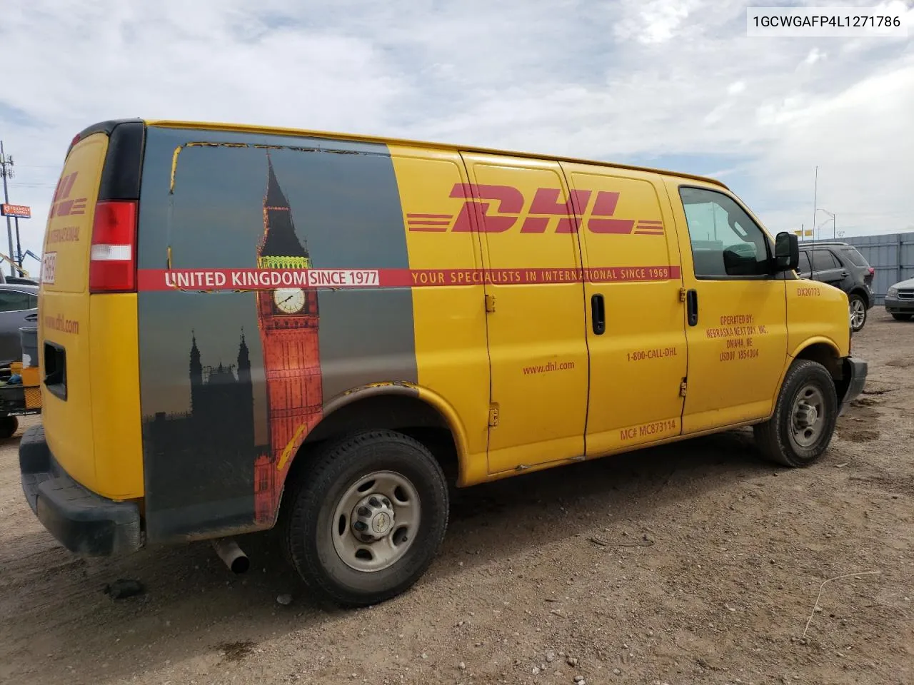 2020 Chevrolet Express G2500 VIN: 1GCWGAFP4L1271786 Lot: 70521644