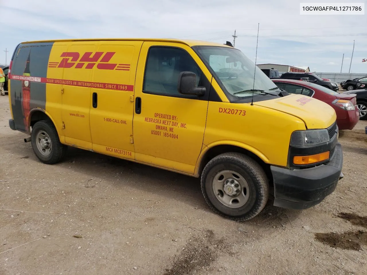 2020 Chevrolet Express G2500 VIN: 1GCWGAFP4L1271786 Lot: 70521644