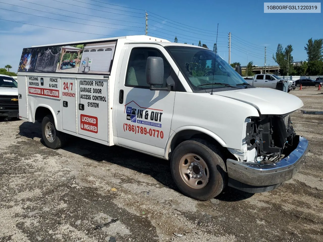 2020 Chevrolet Express G3500 VIN: 1GB0GRFG3L1220319 Lot: 72123564