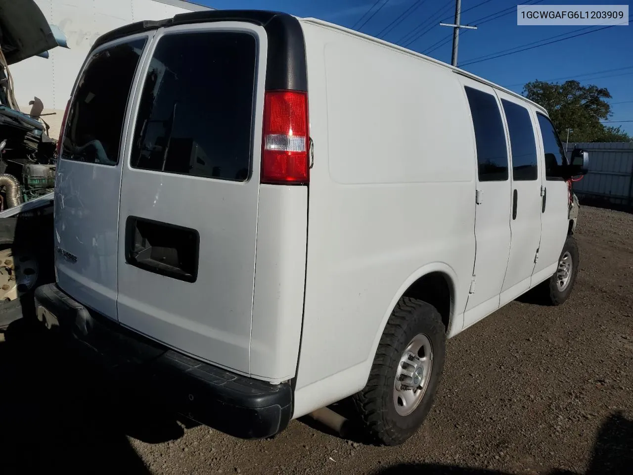 2020 Chevrolet Express G2500 VIN: 1GCWGAFG6L1203909 Lot: 72150554