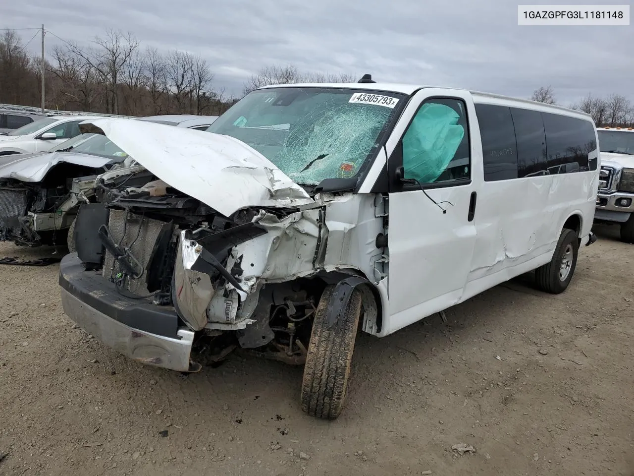 2020 Chevrolet Express G3500 Lt VIN: 1GAZGPFG3L1181148 Lot: 72716494