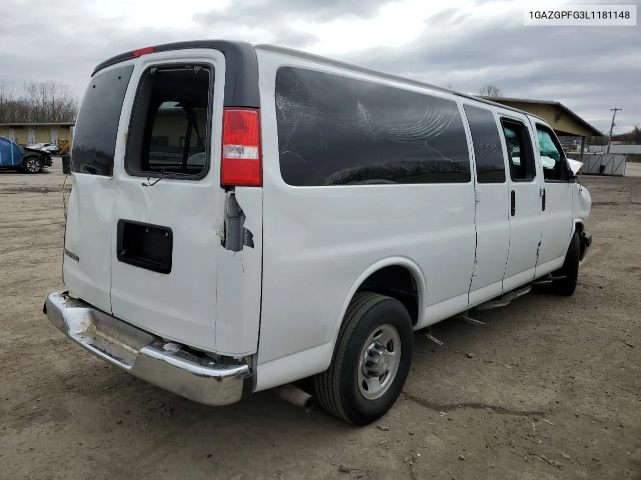 2020 Chevrolet Express G3500 Lt VIN: 1GAZGPFG3L1181148 Lot: 72716494