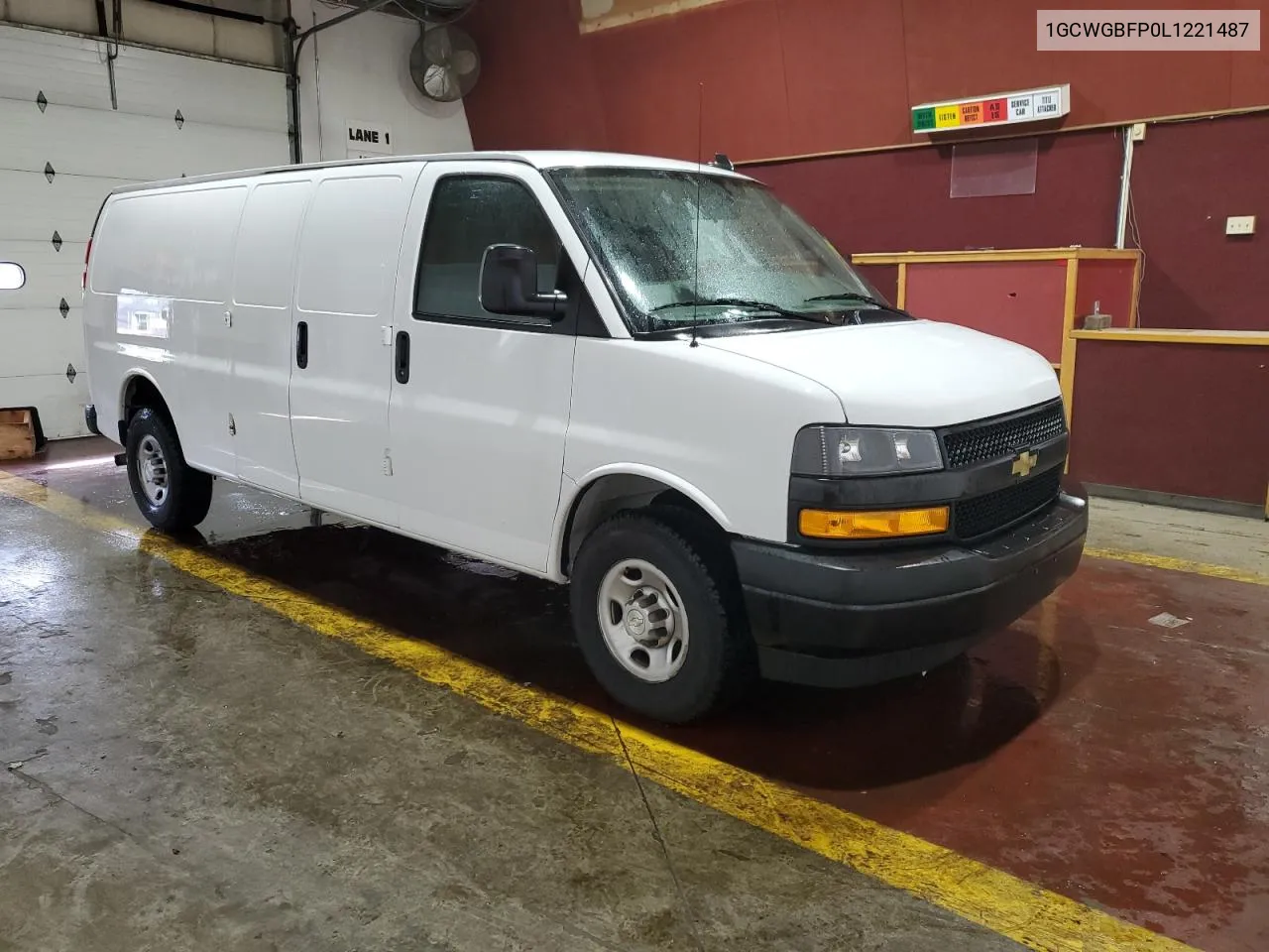 2020 Chevrolet Express G2500 VIN: 1GCWGBFP0L1221487 Lot: 72811504