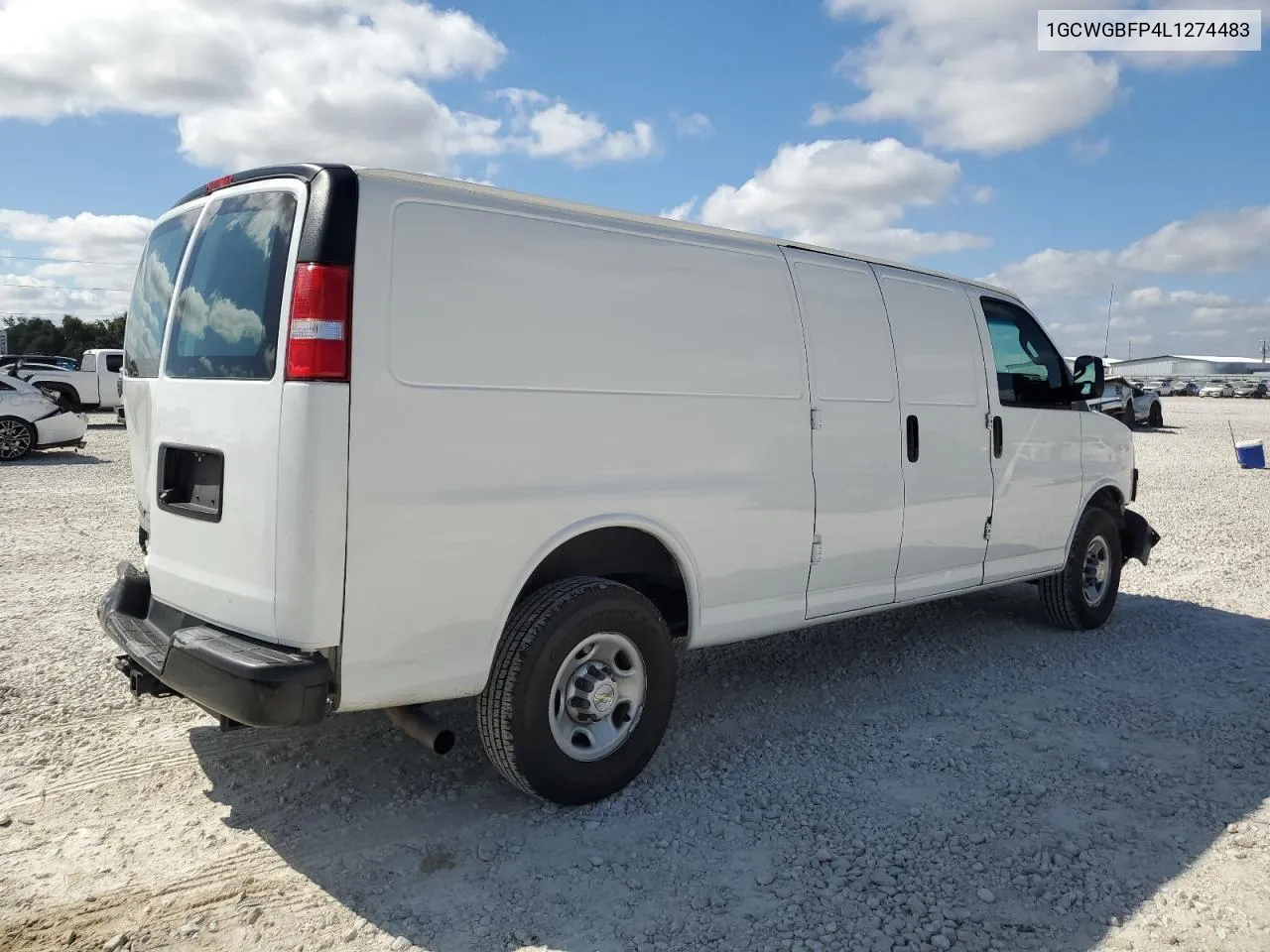 2020 Chevrolet Express G2500 VIN: 1GCWGBFP4L1274483 Lot: 72908474