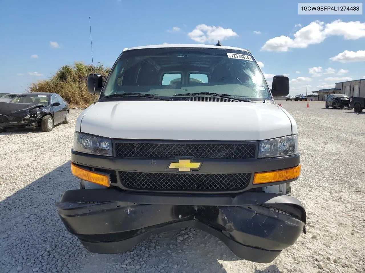 2020 Chevrolet Express G2500 VIN: 1GCWGBFP4L1274483 Lot: 72908474